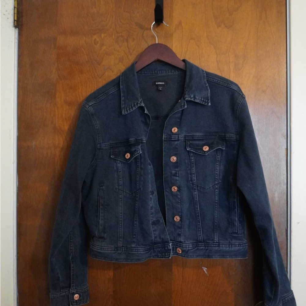 Express Dark Blue Jean Jacket